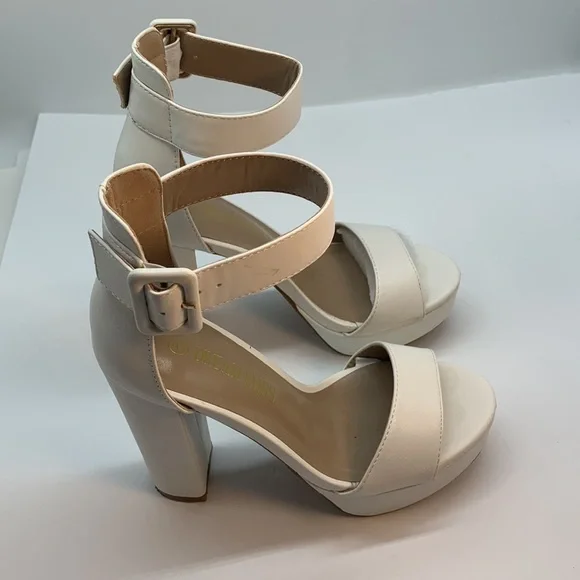 DREAM PAIRS Women's Hi-Lo High Heel Platform Pump Sandals Size 5 - Picture 4 of 10